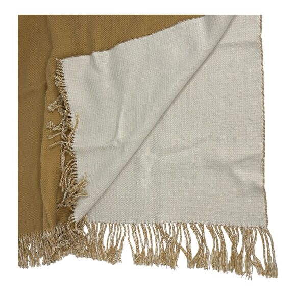 Preston & York Women’s Tan Blanket Scarf With Fringe Tassles Wrap Shawl 67”x29” - Picture 7 of 10